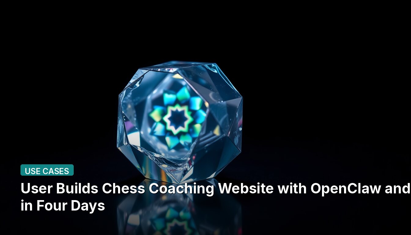 User Builds Chess Coaching Website with OpenClaw and AI in Four Days