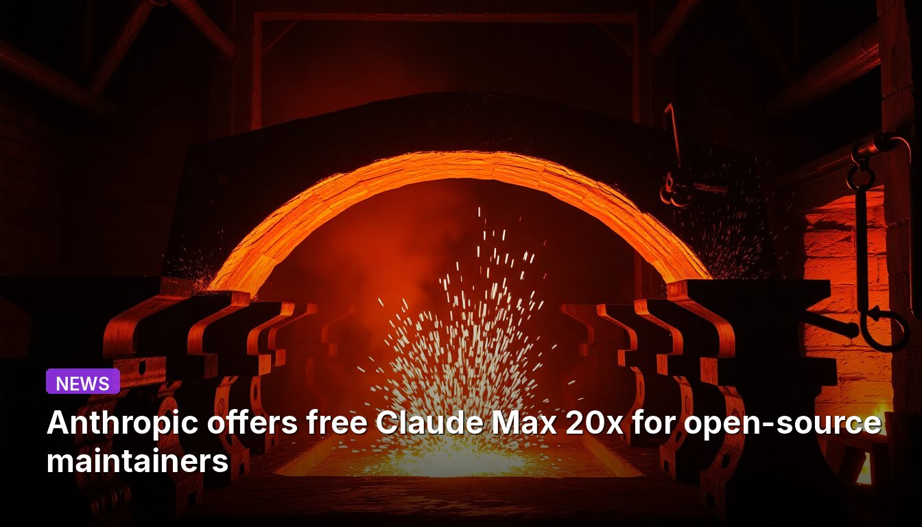 Anthropic offers free Claude Max 20x for open-source maintainers