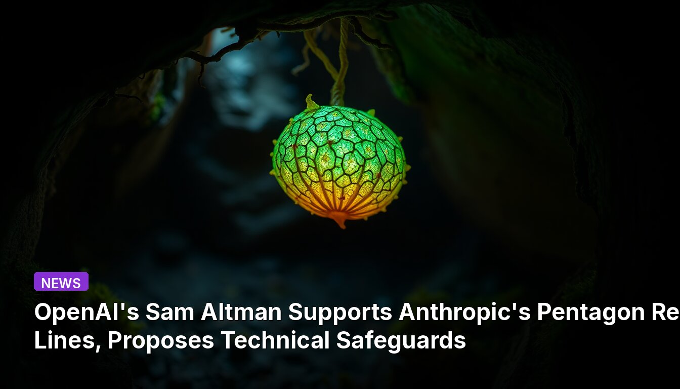 OpenAI's Sam Altman Supports Anthropic's Pentagon Red Lines, Proposes Technical Safeguards