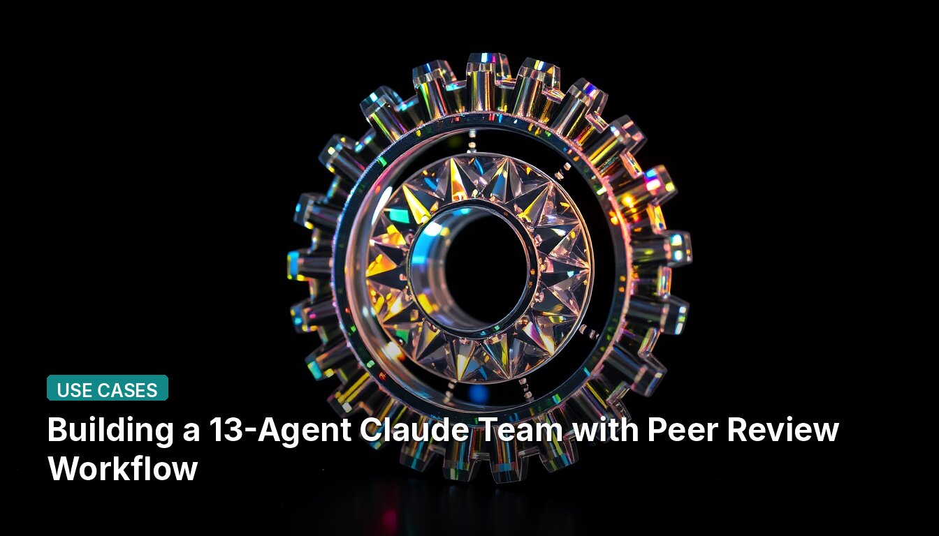Building a 13-Agent Claude Team with Peer Review Workflow