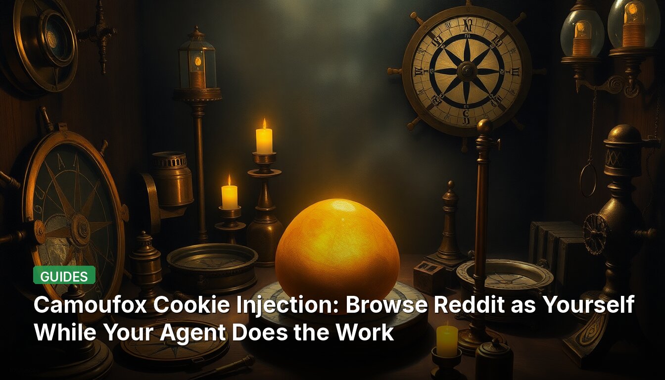 Camoufox Cookie Injection: Browse Reddit as Yourself While Your Agent Does the Work