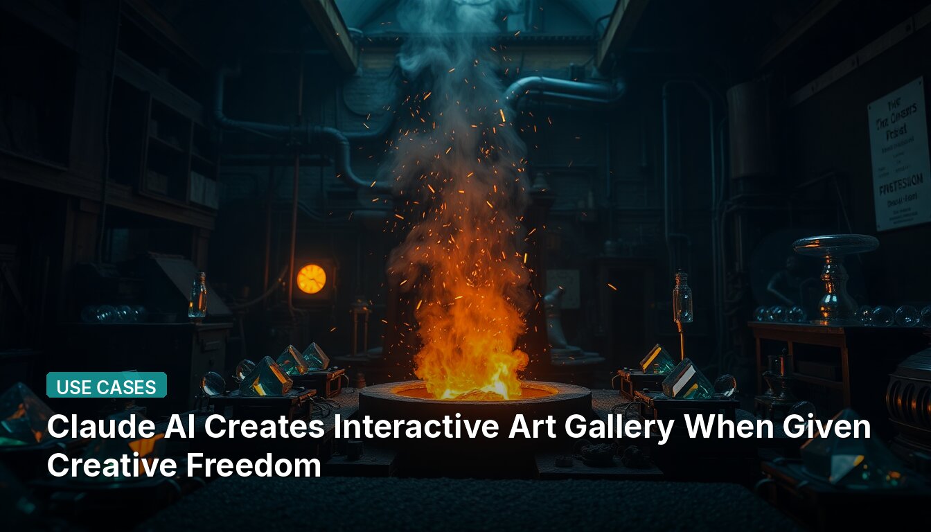 Claude AI Creates Interactive Art Gallery When Given Creative Freedom