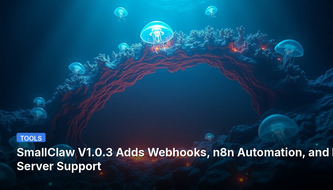 SmallClaw V1.0.3 Adds Webhooks, n8n Automation, and MCP Server Support
