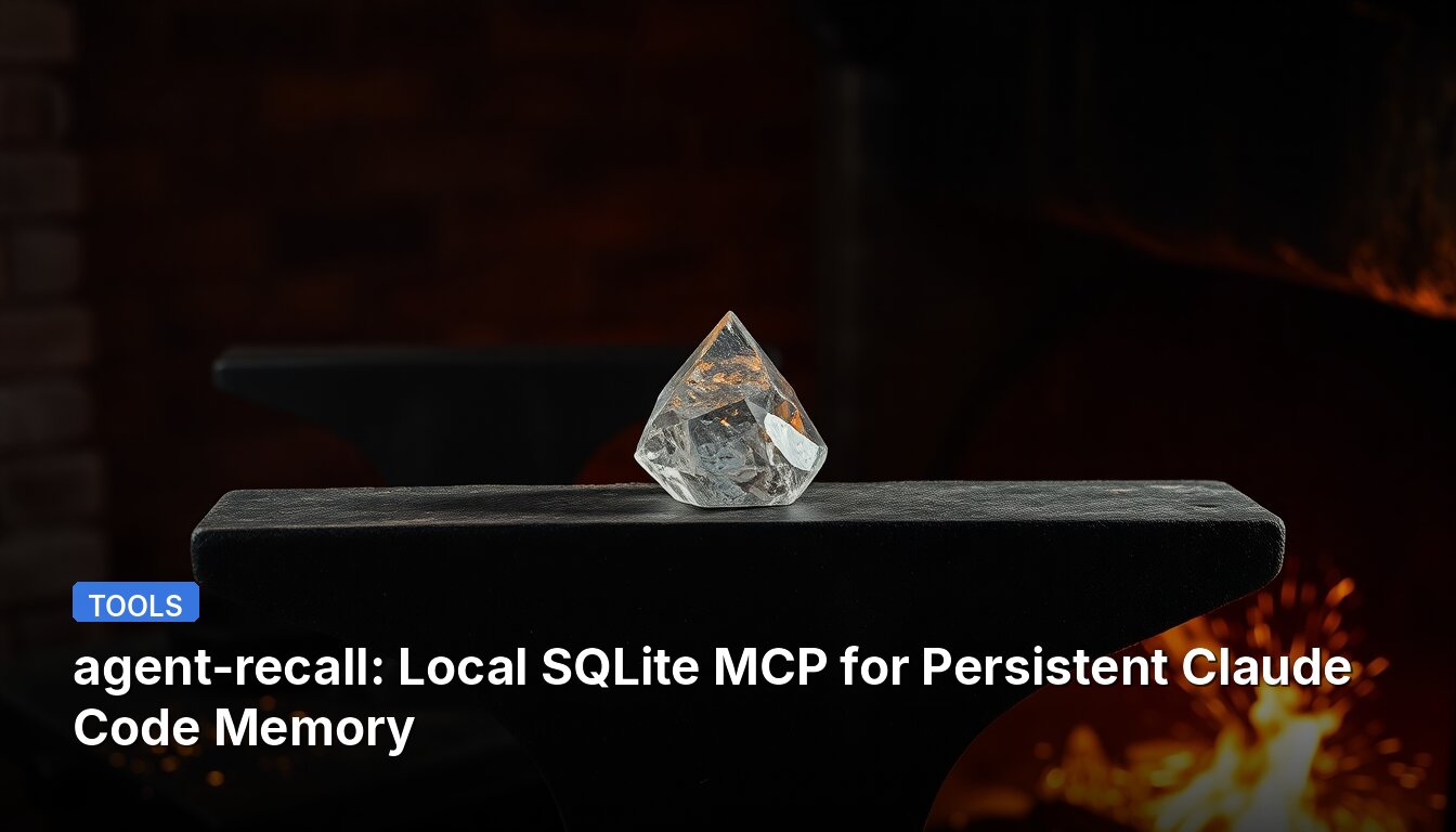 agent-recall: Local SQLite MCP for Persistent Claude Code Memory