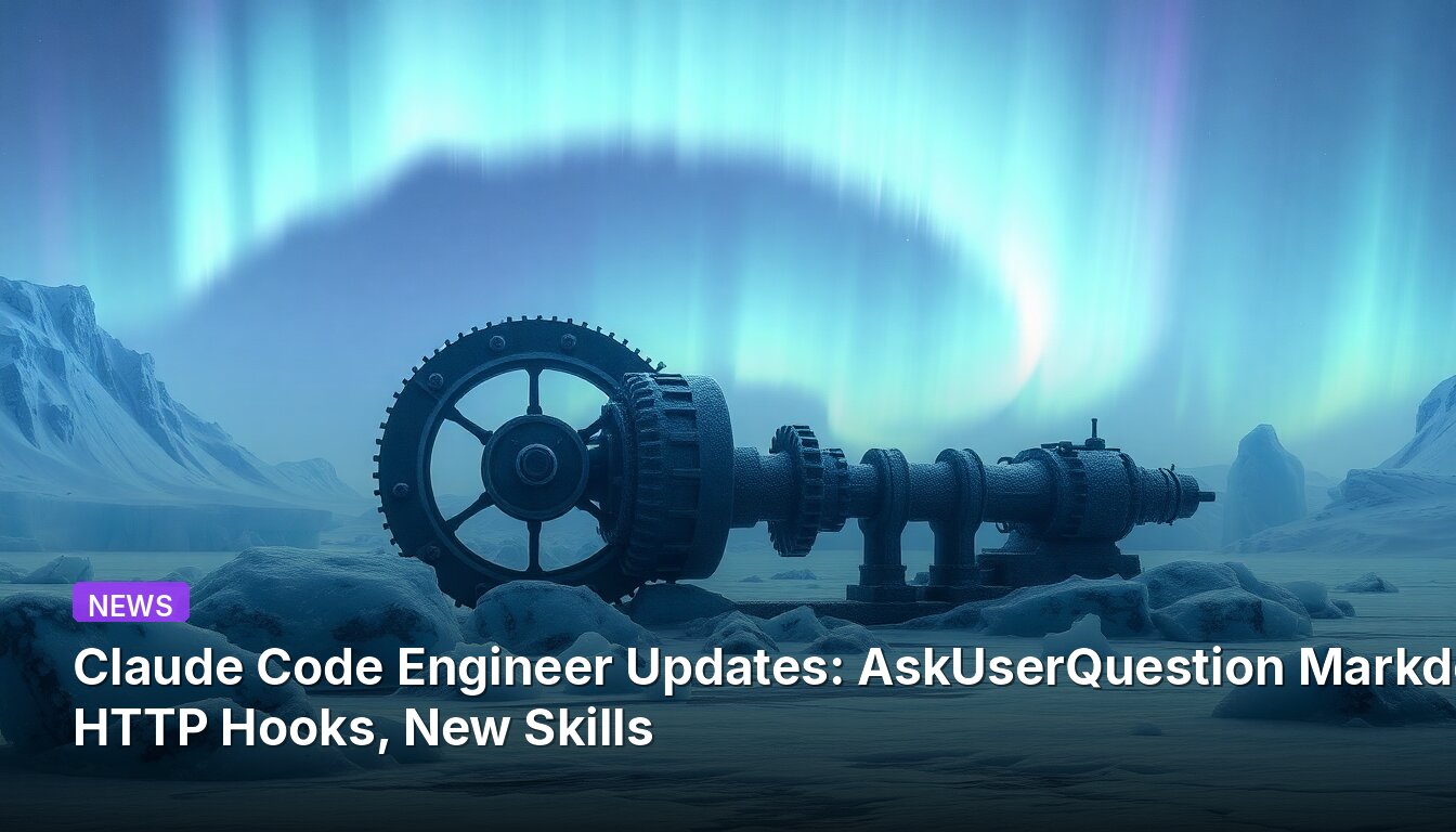 Claude Code Engineer Updates: AskUserQuestion Markdown, HTTP Hooks, New Skills