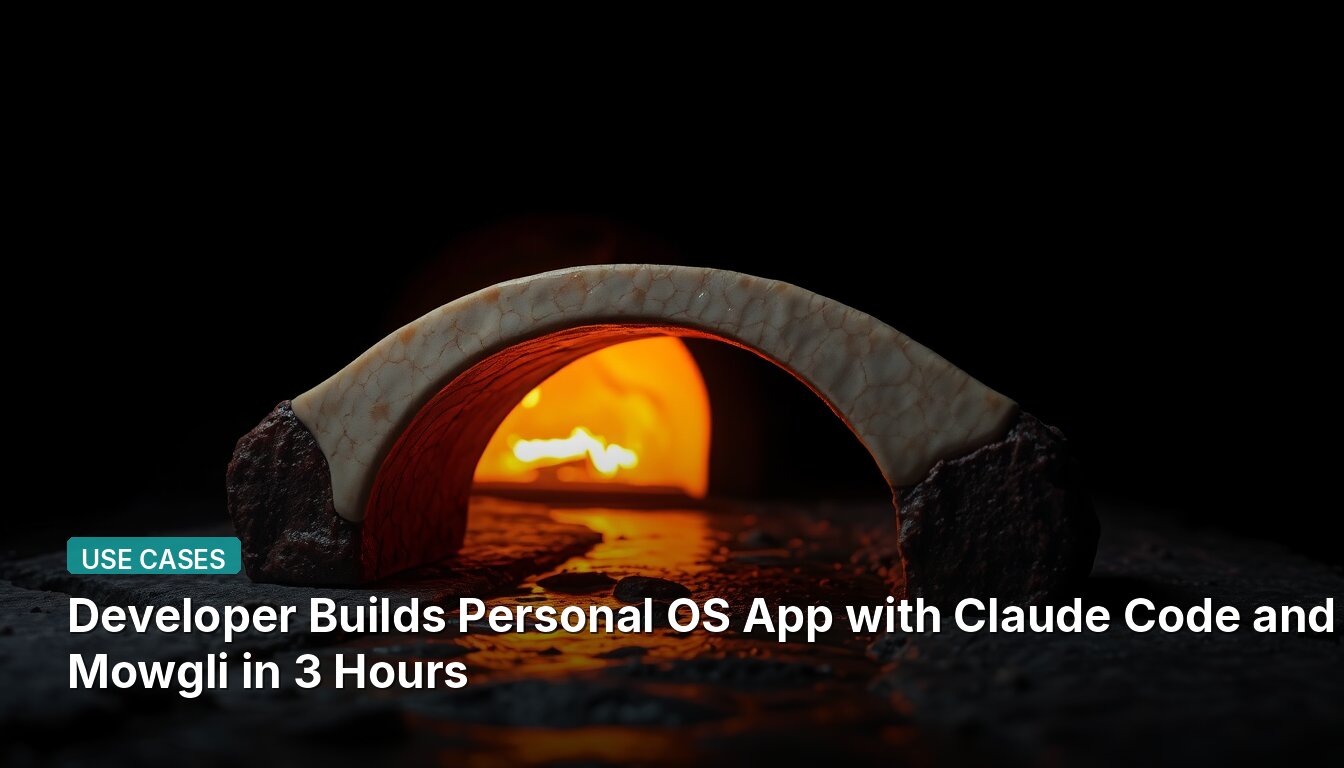 Developer Builds Personal OS App with Claude Code and Mowgli in 3 Hours