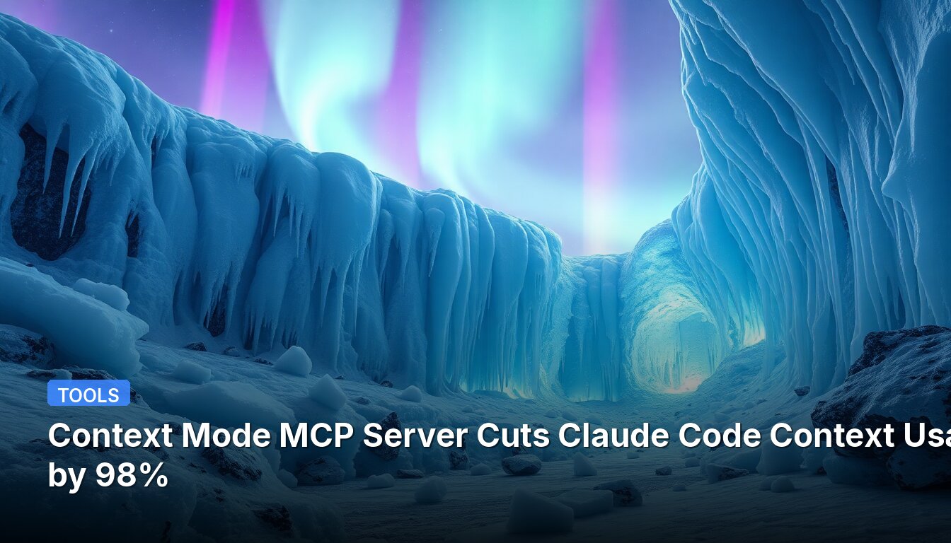 Context Mode MCP Server Cuts Claude Code Context Usage by 98%