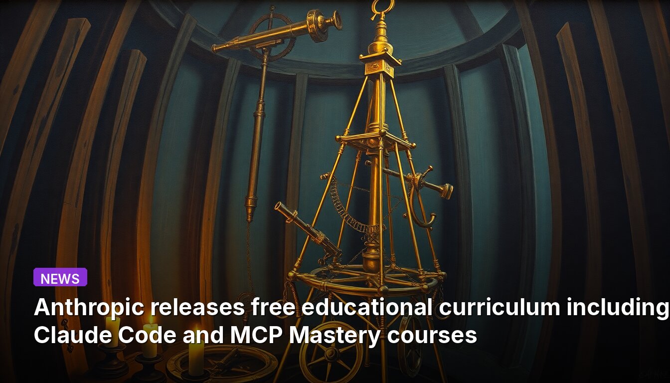 Anthropic releases free educational curriculum including Claude Code and MCP Mastery courses