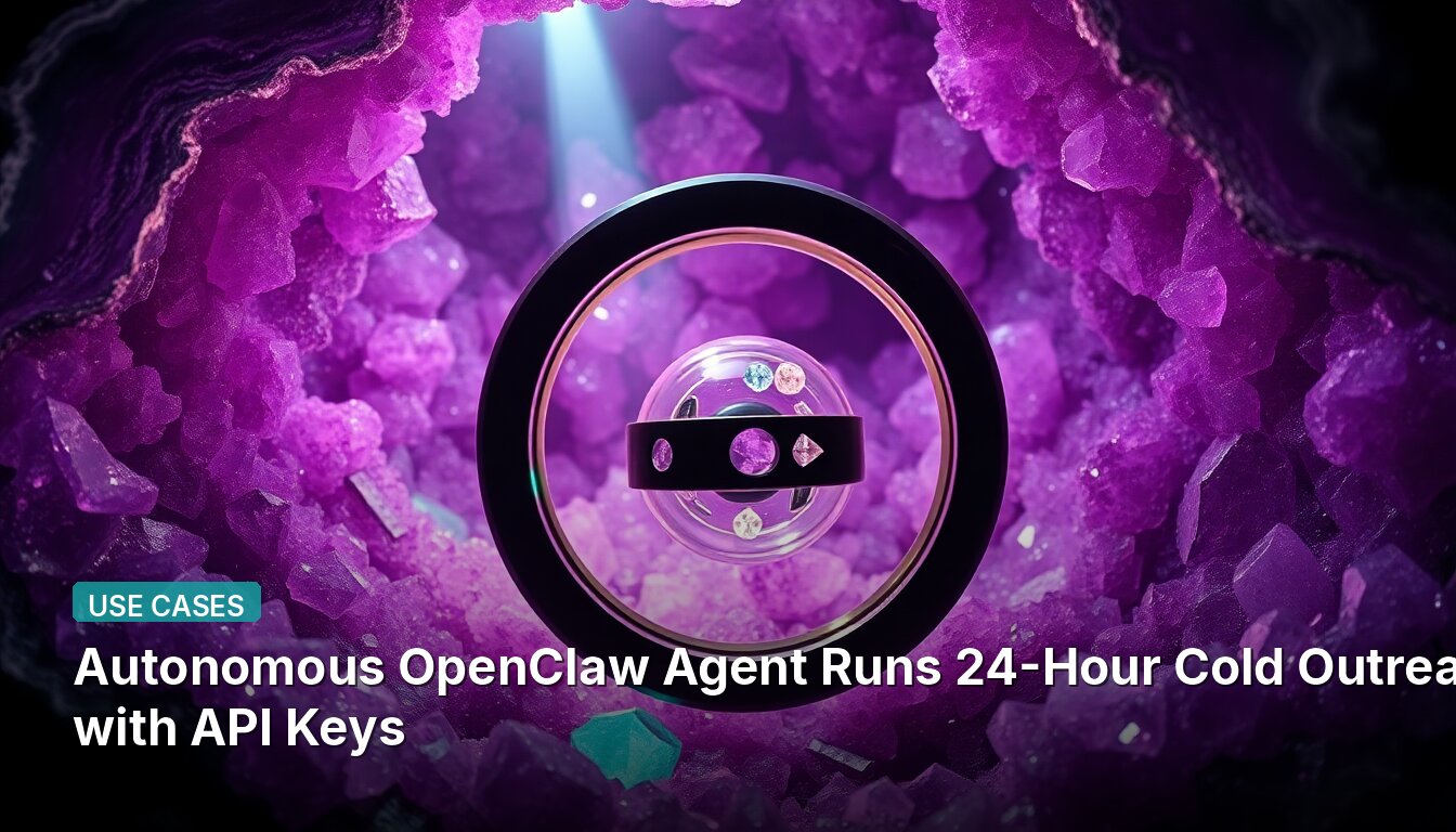 Autonomous OpenClaw Agent Runs 24-Hour Cold Outreach with API Keys