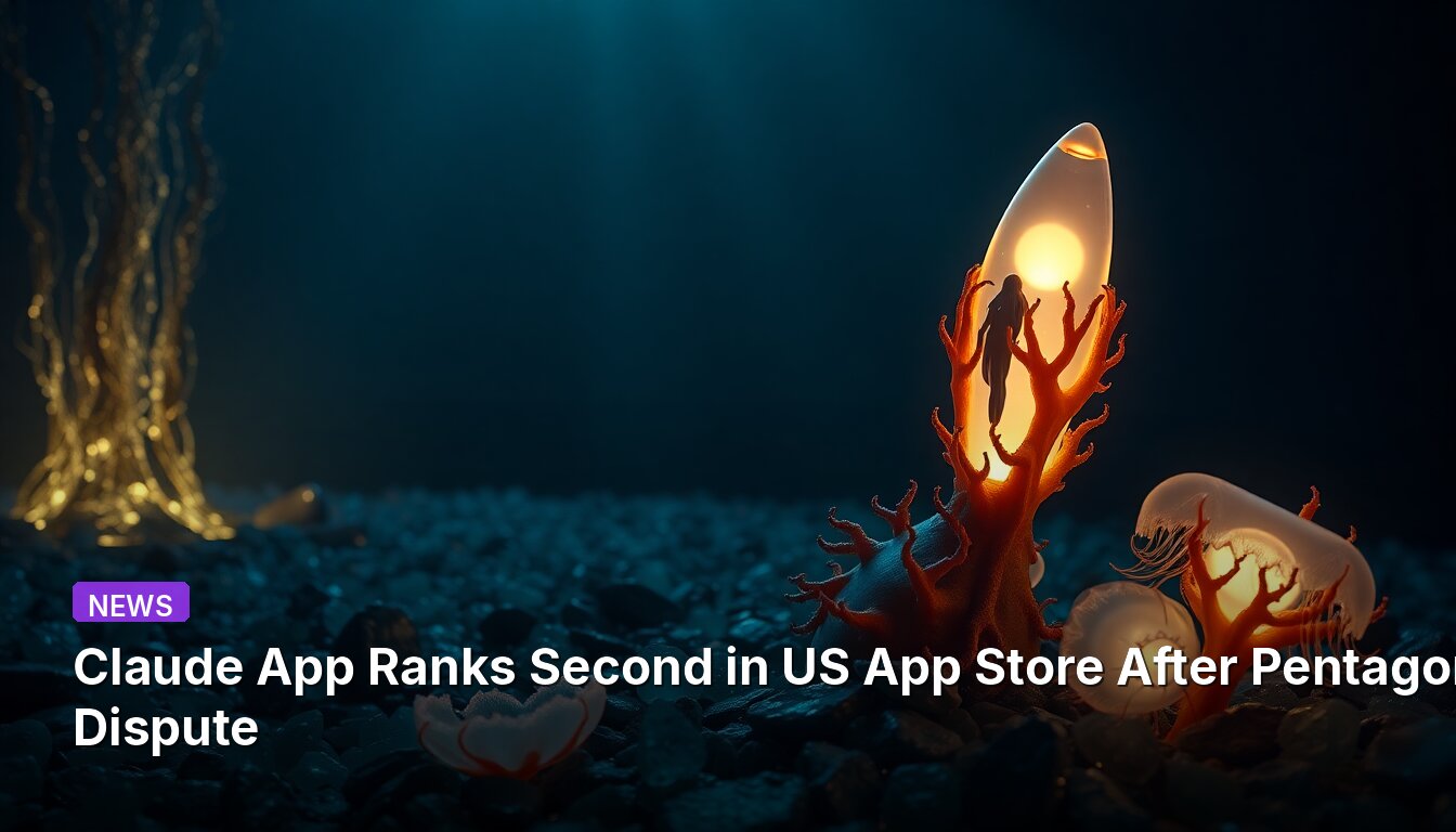 Claude App Ranks Second in US App Store After Pentagon Dispute