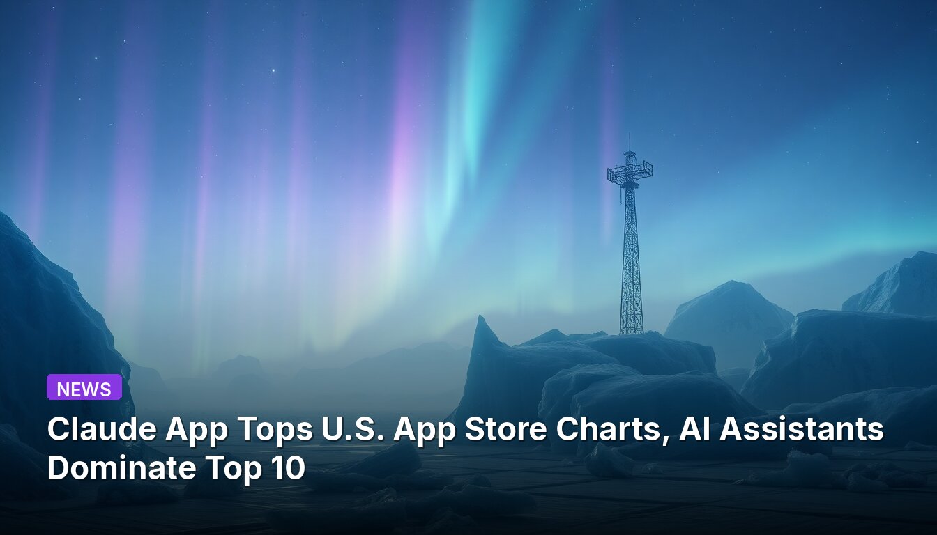 Claude App Tops U.S. App Store Charts, AI Assistants Dominate Top 10
