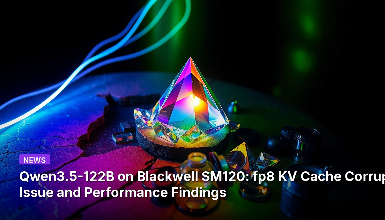 Qwen3.5-122B on Blackwell SM120: fp8 KV Cache Corruption Issue and Performance Findings