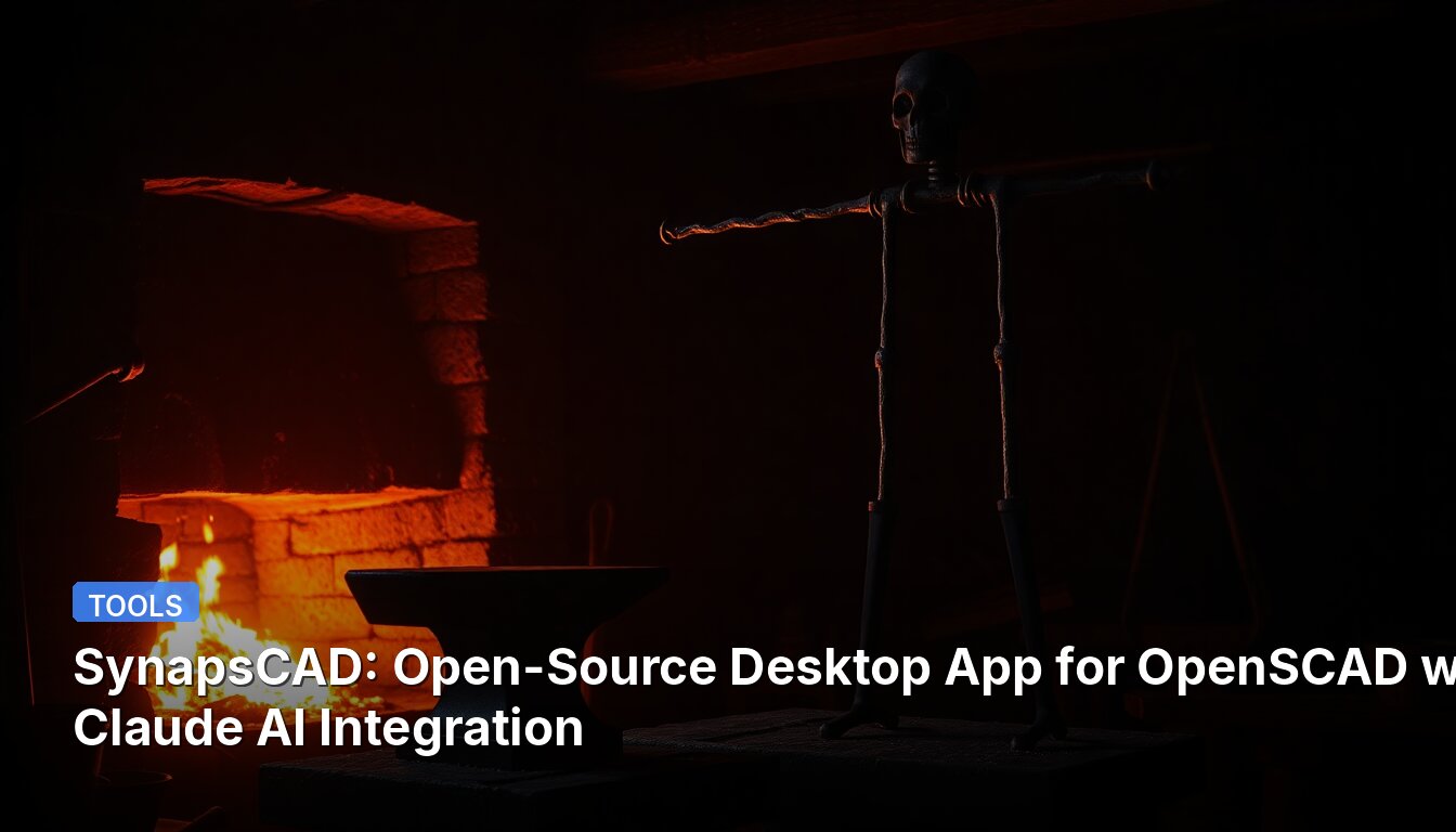 SynapsCAD: Open-Source Desktop App for OpenSCAD with Claude AI Integration