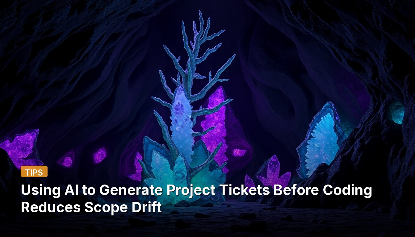 Using AI to Generate Project Tickets Before Coding Reduces Scope Drift