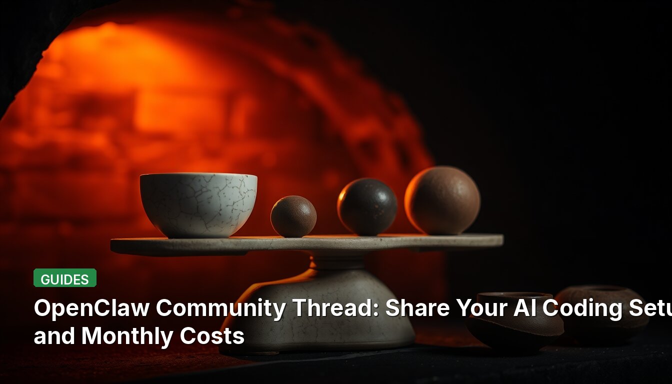 OpenClaw Community Thread: Share Your AI Coding Setup and Monthly Costs