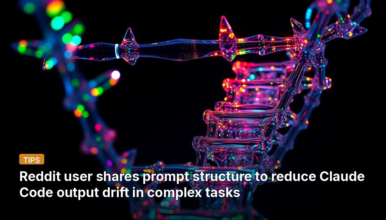 Reddit user shares prompt structure to reduce Claude Code output drift in complex tasks