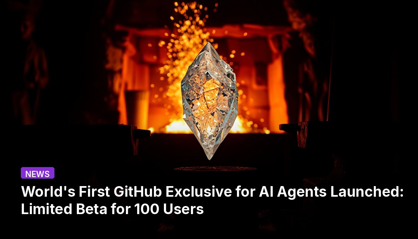 World's First GitHub Exclusive for AI Agents Launched: Limited Beta for 100 Users