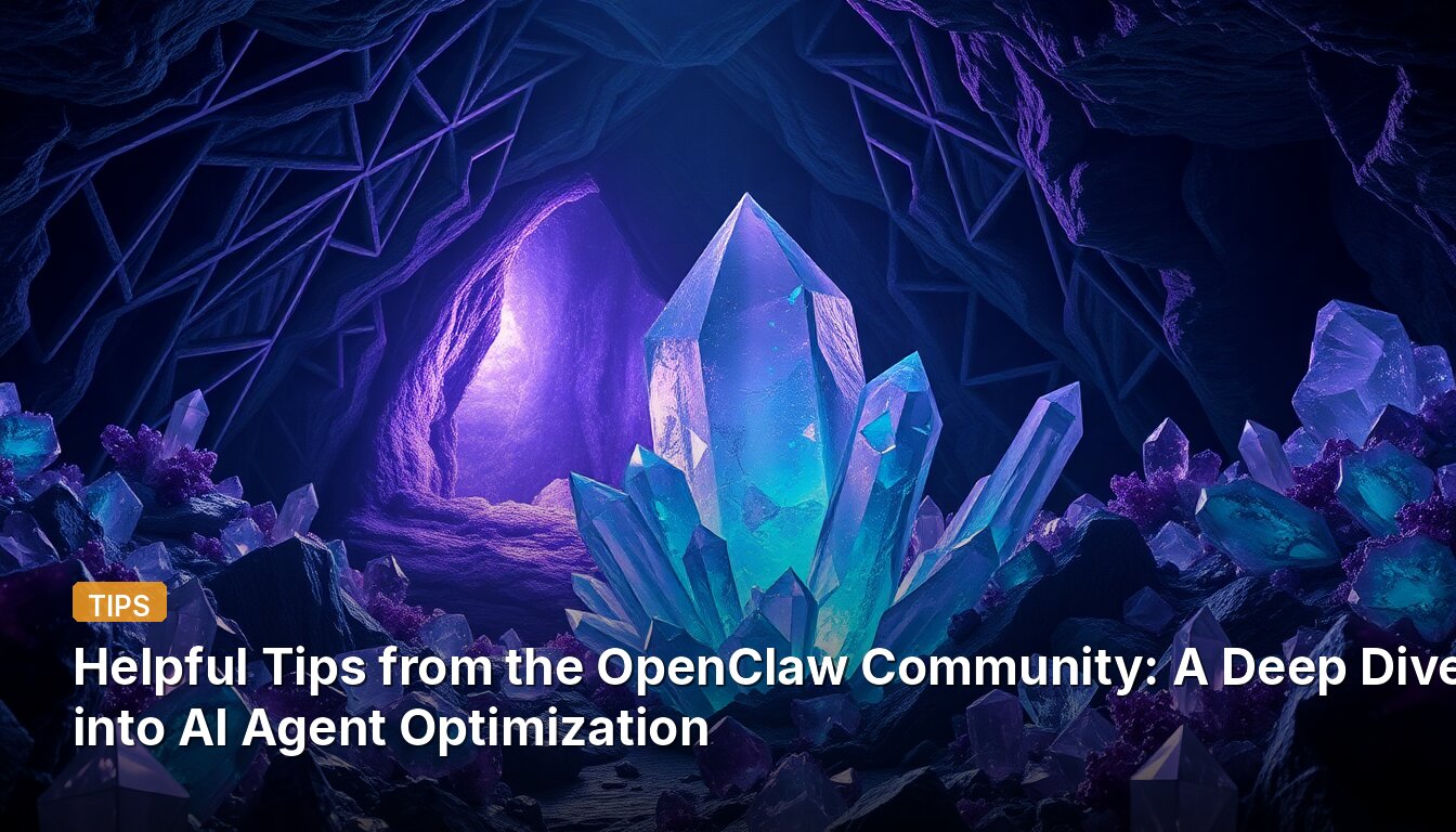 Helpful Tips from the OpenClaw Community: A Deep Dive into AI Agent Optimization