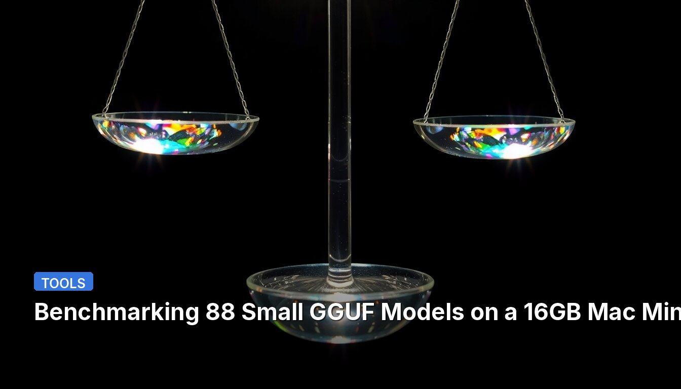 Benchmarking 88 Small GGUF Models on a 16GB Mac Mini M4