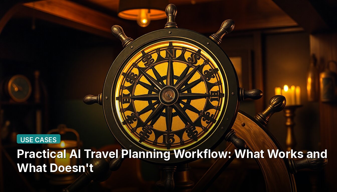 Practical AI Travel Planning Workflow: What Works and What Doesn't