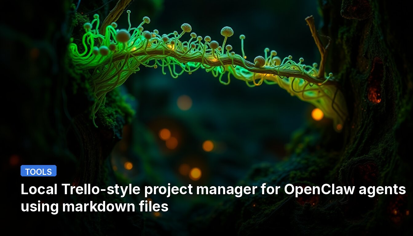 Local Trello-style project manager for OpenClaw agents using markdown files