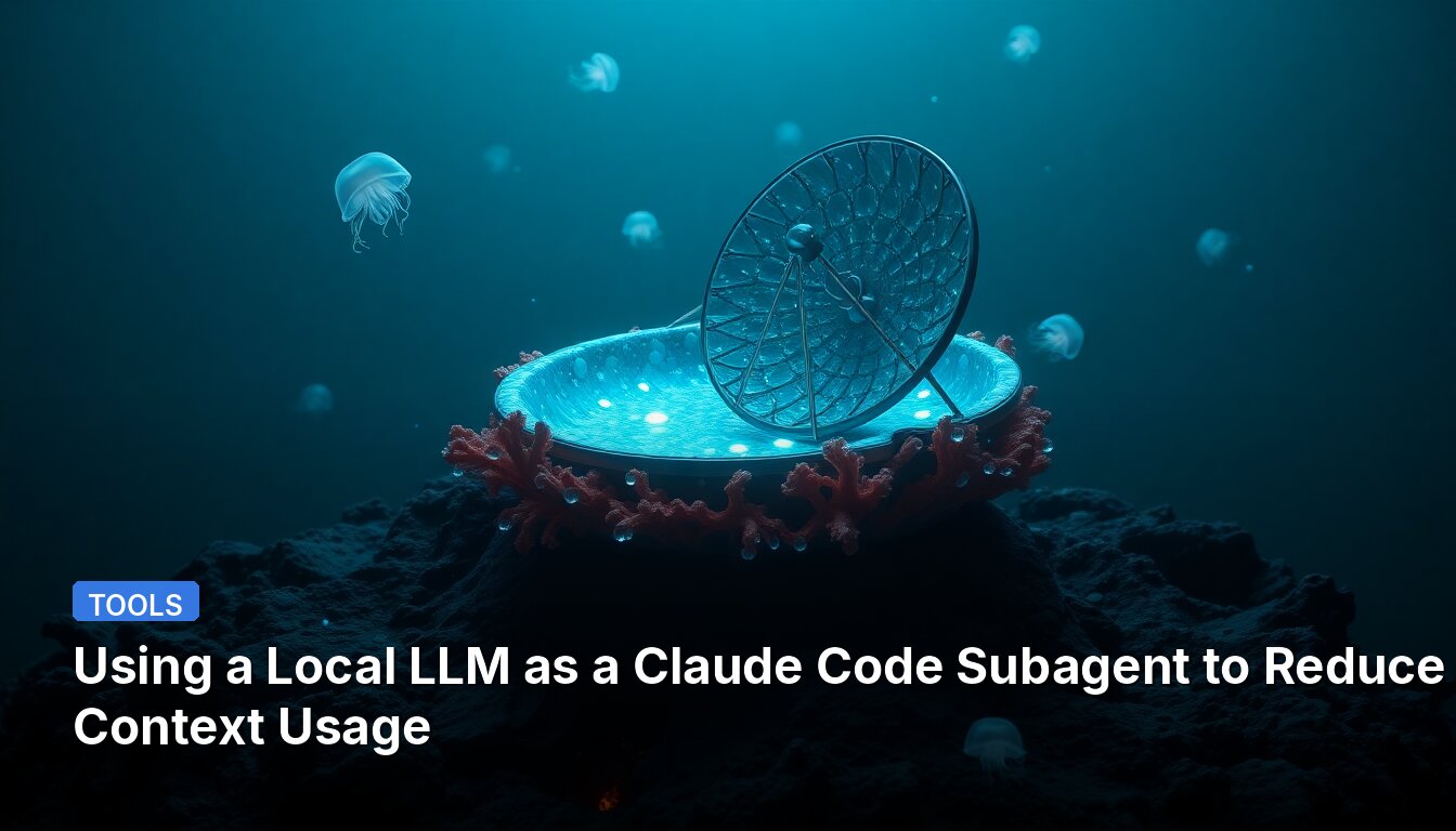 Using a Local LLM as a Claude Code Subagent to Reduce Context Usage