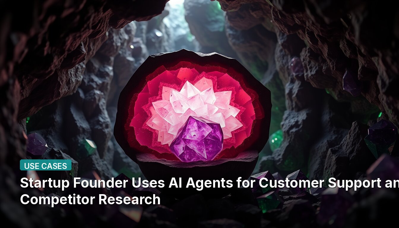 Startup Founder Uses AI Agents for Customer Support and Competitor Research