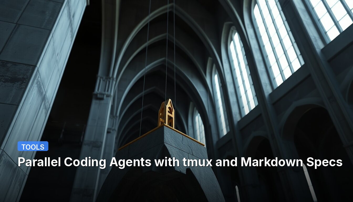 Parallel Coding Agents with tmux and Markdown Specs