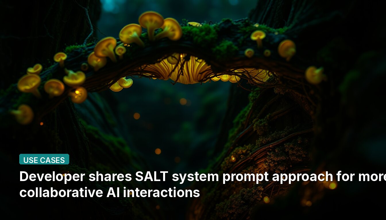 Developer shares SALT system prompt approach for more collaborative AI interactions