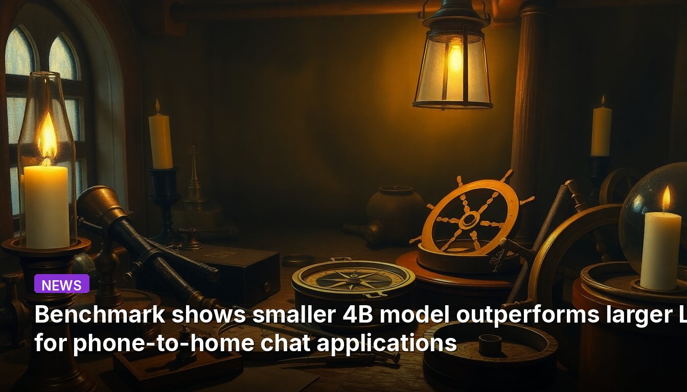Benchmark shows smaller 4B model outperforms larger LLMs for phone-to-home chat applications