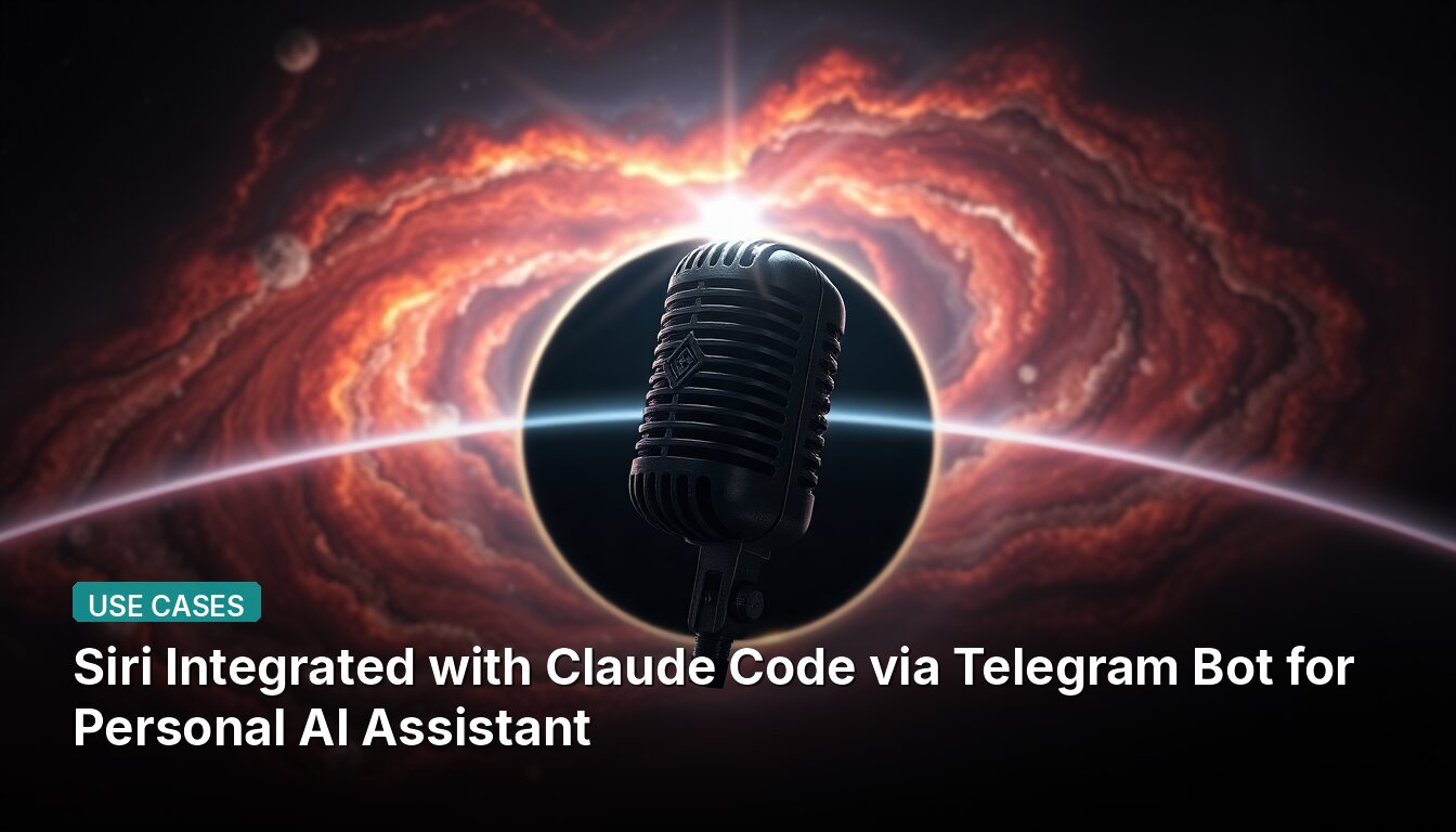 Siri Integrated with Claude Code via Telegram Bot for Personal AI Assistant