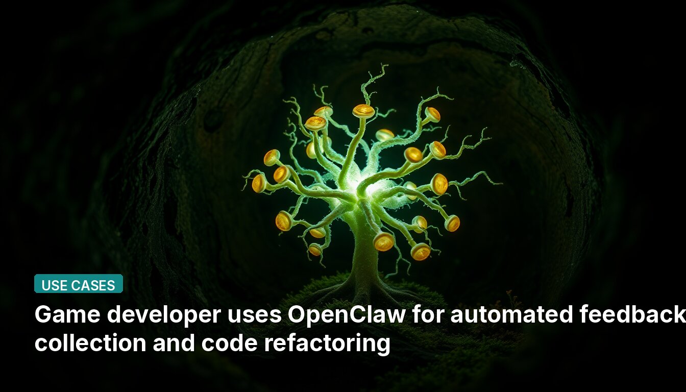Game developer uses OpenClaw for automated feedback collection and code refactoring
