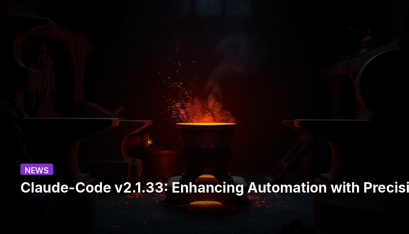 Claude-Code v2.1.33: Enhancing Automation with Precision