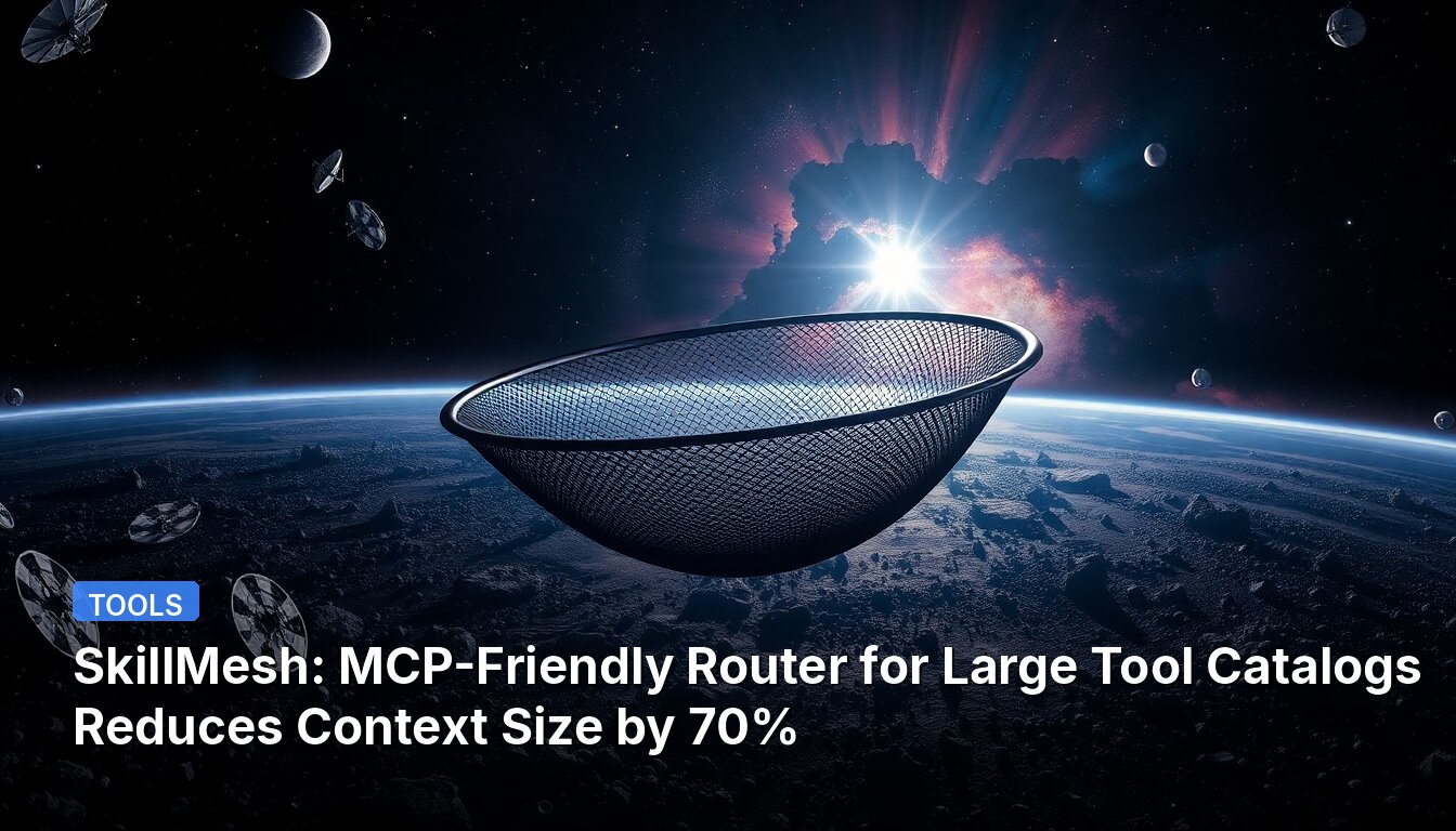 SkillMesh: MCP-Friendly Router for Large Tool Catalogs Reduces Context Size by 70%