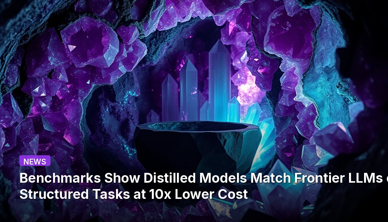 Benchmarks Show Distilled Models Match Frontier LLMs on Structured Tasks at 10x Lower Cost