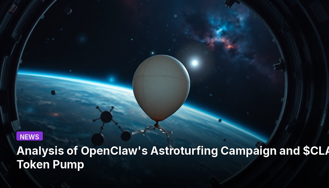 Analysis of OpenClaw's Astroturfing Campaign and $CLAWD Token Pump